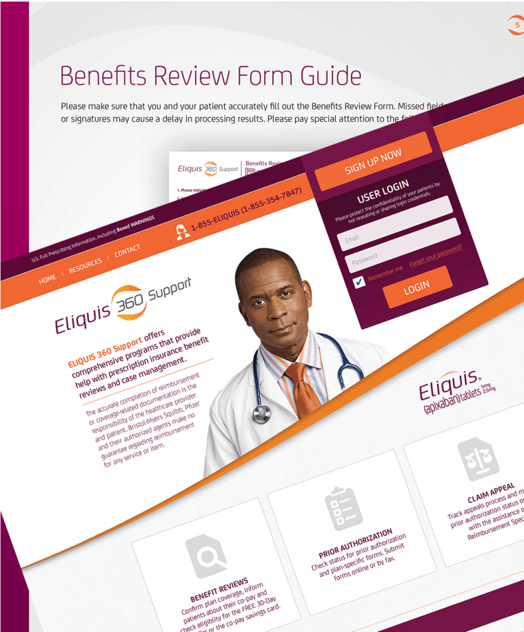 BMS ELIQUIS 360 SUPPORT